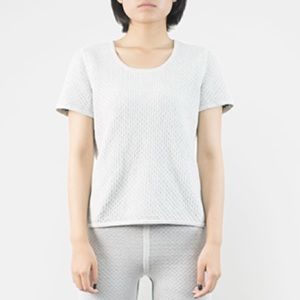 EK Reversible Animal Print Top in White/Black